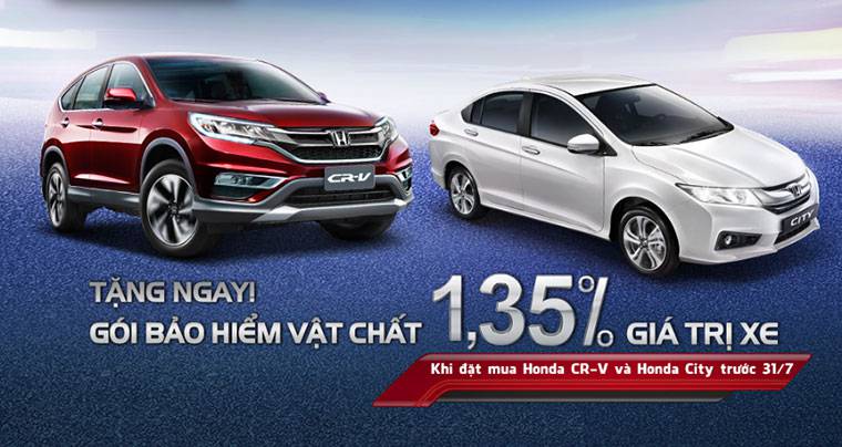 chương trình khuyến mại khi mua Honda City